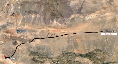 Route nördl. Gobi